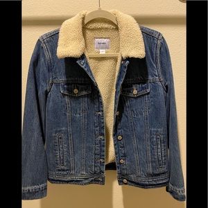 Old Navy Denim Sherpa Jacket